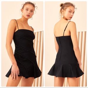 C/MEO affection black beaded cocktail dress medium